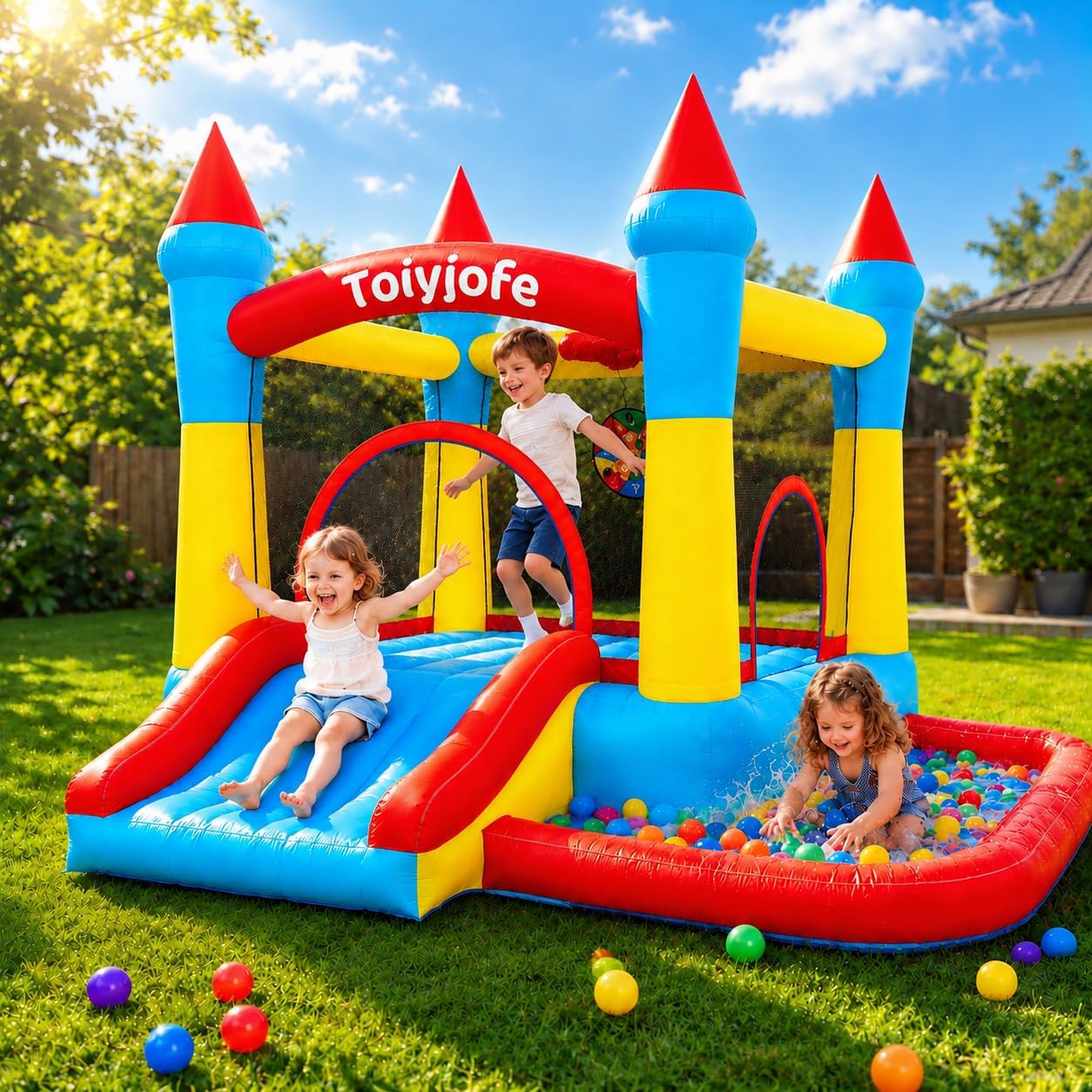 Kids Outdoor Jumping Castle - 3-6 Yaş Çocuklar İçin Şişme Oyun