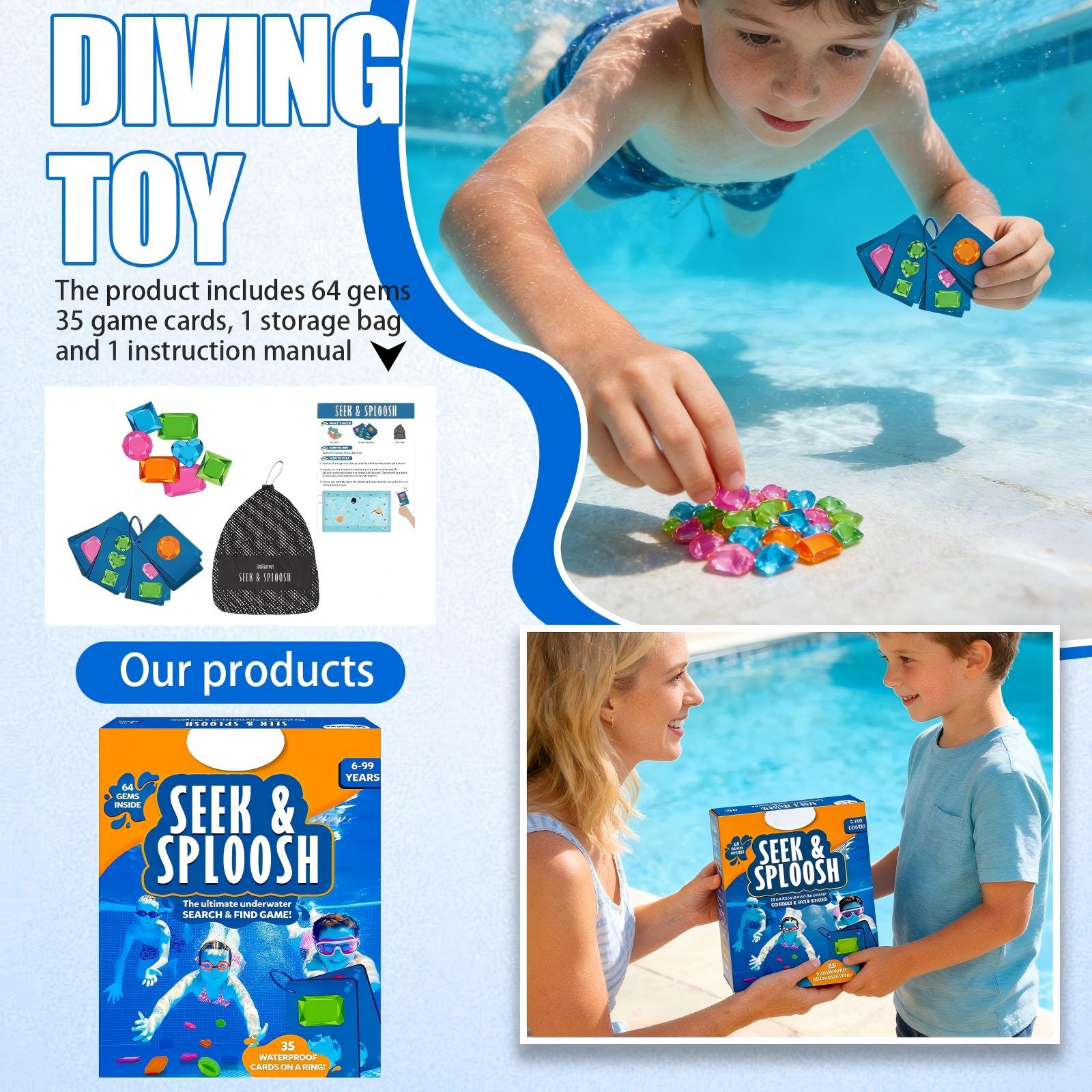Kids Outdoor Learning Activities - 1/2/3/5 takım çocuklar sualtı dalış mücevher
