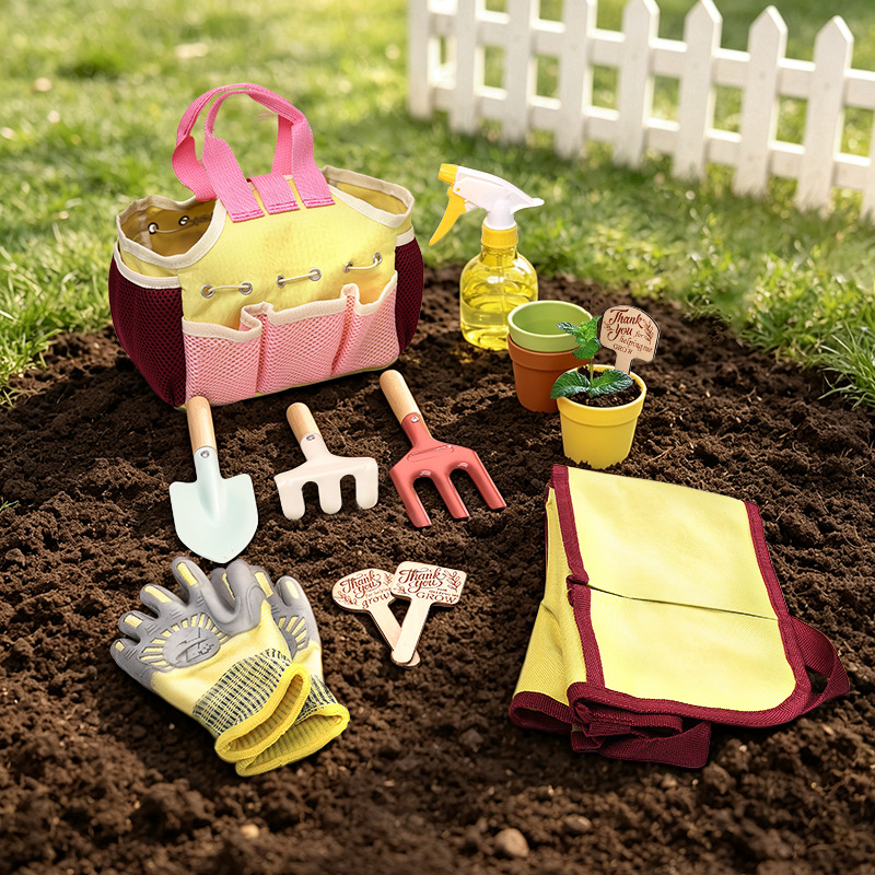 Kids Outdoor Garden Set - Çocuk Bahçe Alet Seti, Oyuncak Kürek,