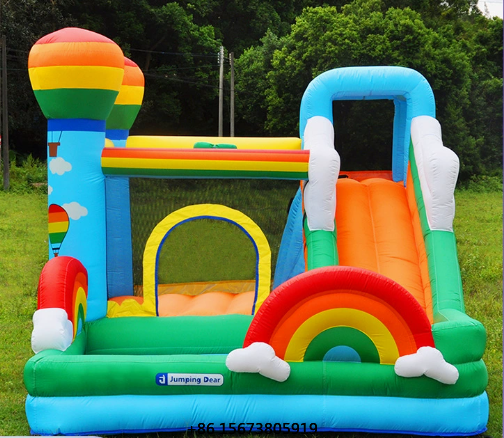 Kids Outdoor Jumping Castle - Çocuklar İçin Şişme Kale, Kaydıraklı ve
