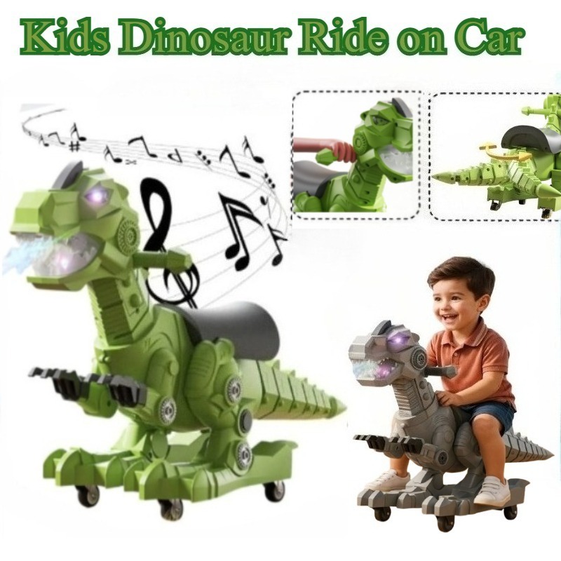 Kids Outdoor Adventure - Dinozor Binilebilir Oyuncaklar Müzikli Işıklı ve