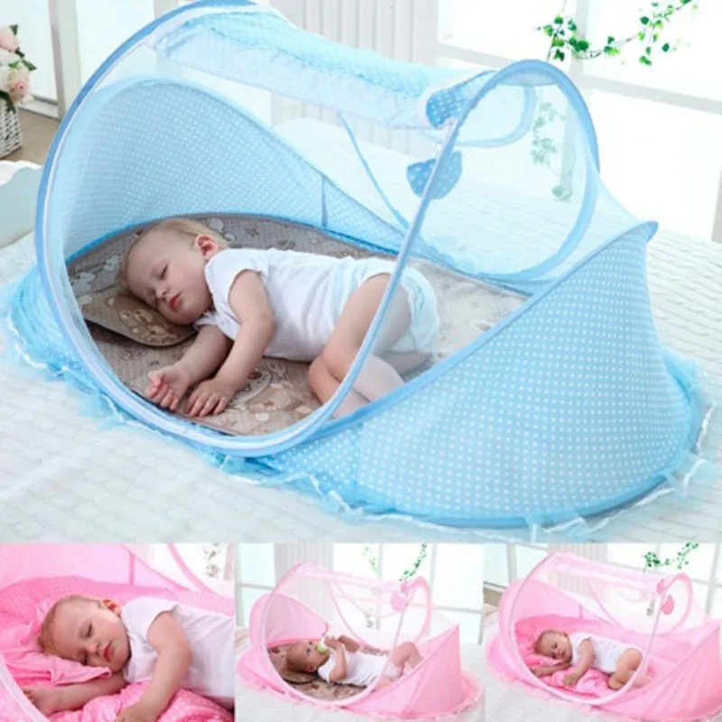 Kids Outdoor Daybed - 0-3Years Taşınabilir Katlanabilir Bebek Netleştirme Polyes