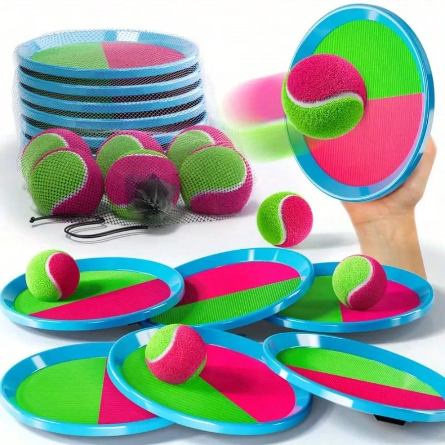 Kids Outdoor Easter Toys - Yapışkan Top Atma ve Yakalama Oyun
