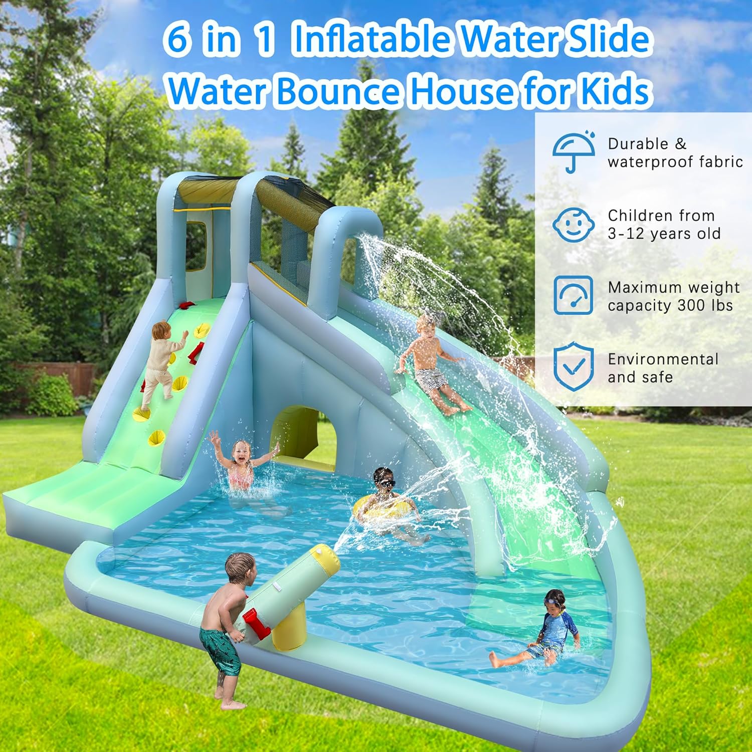 6'sı 1 Arada Şişme Çocuk Oyun  - Kids Outdoor Park incelemesi ve fiyatı