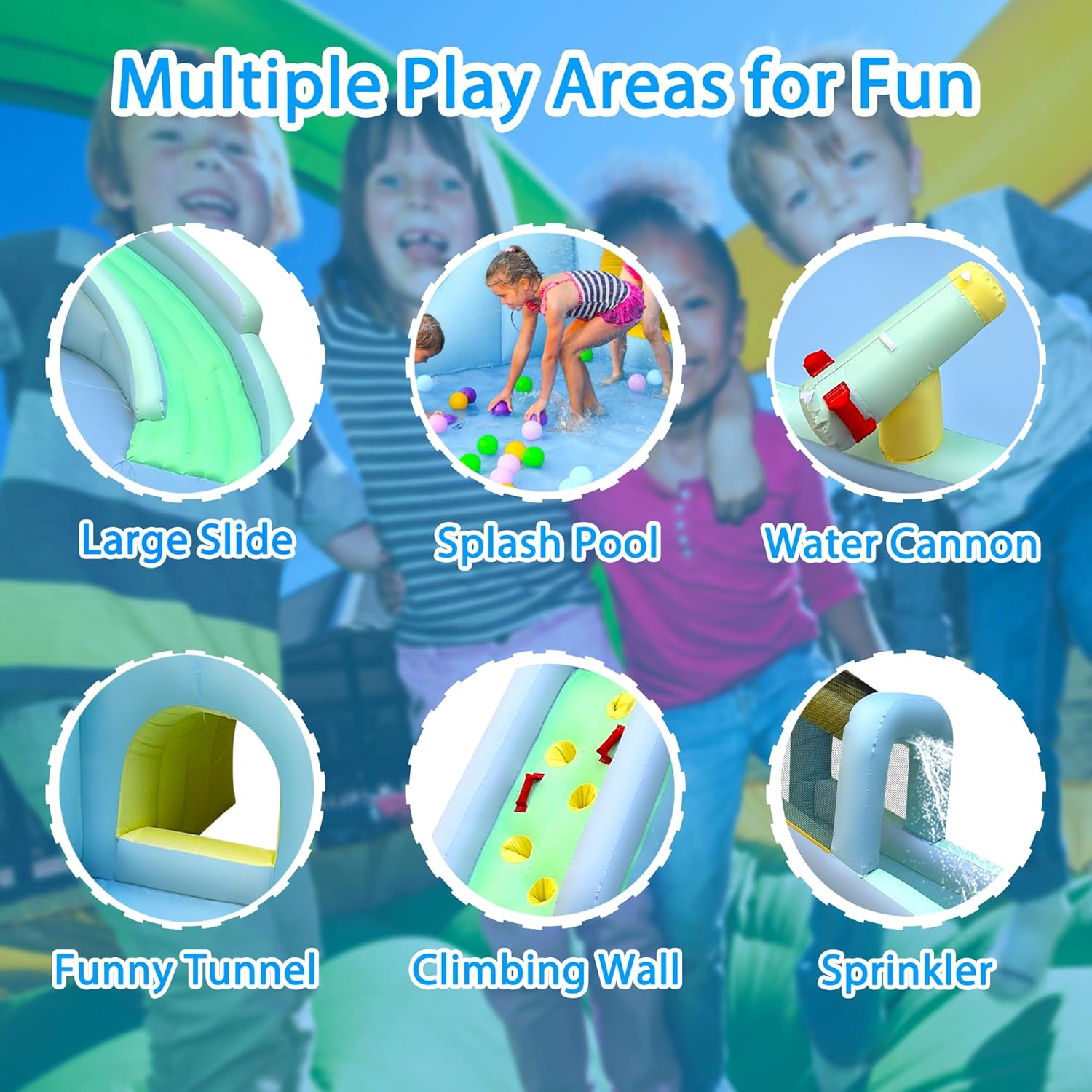 6'sı 1 Arada Şişme Çocuk Oyun  - Kids Outdoor Park incelemesi ve fiyatı