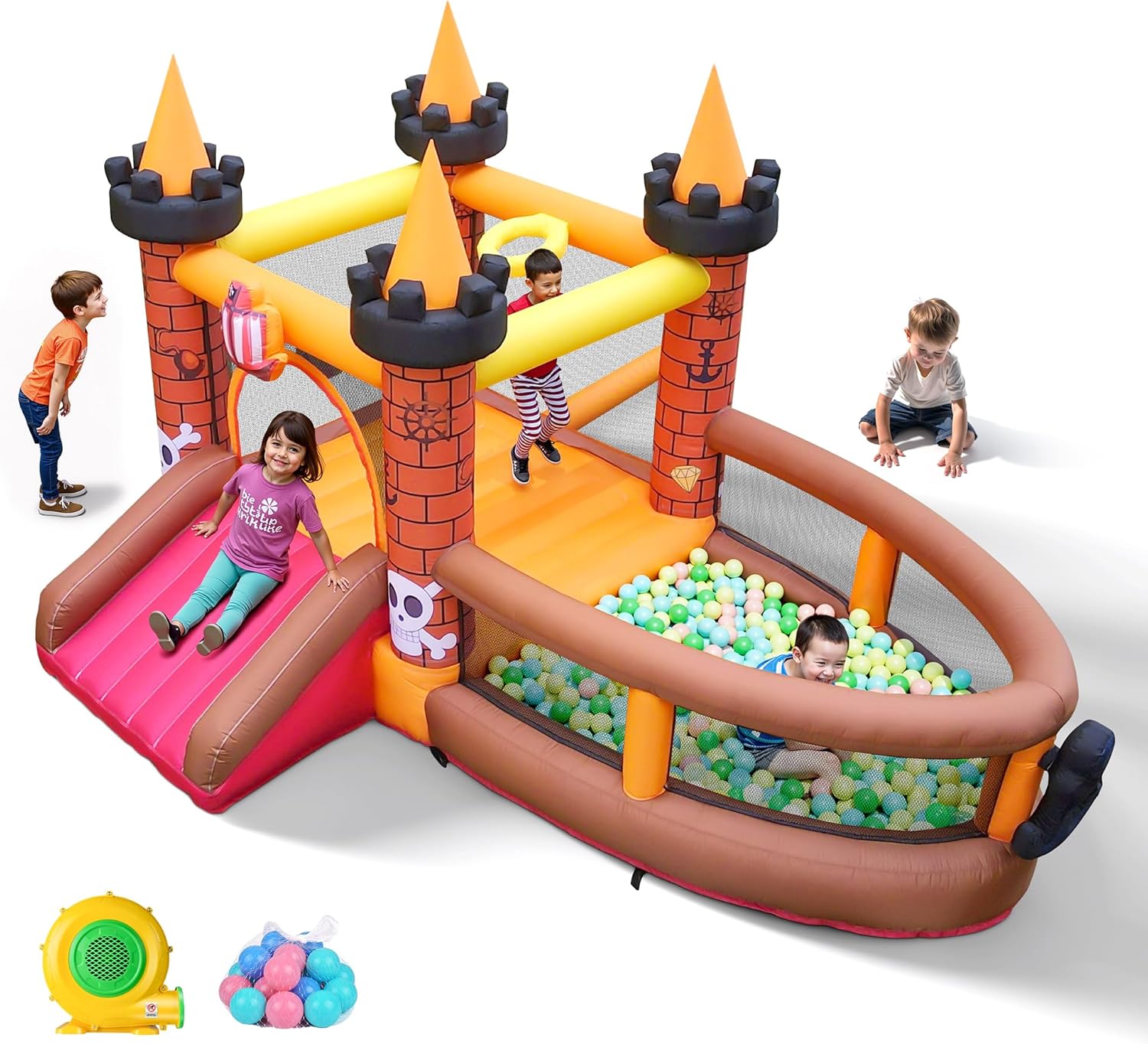 3-8 Yaş Çocuklar İçin Şişme Oy - Kids Outdoor Jumping Castle incelemesi ve fiyatı