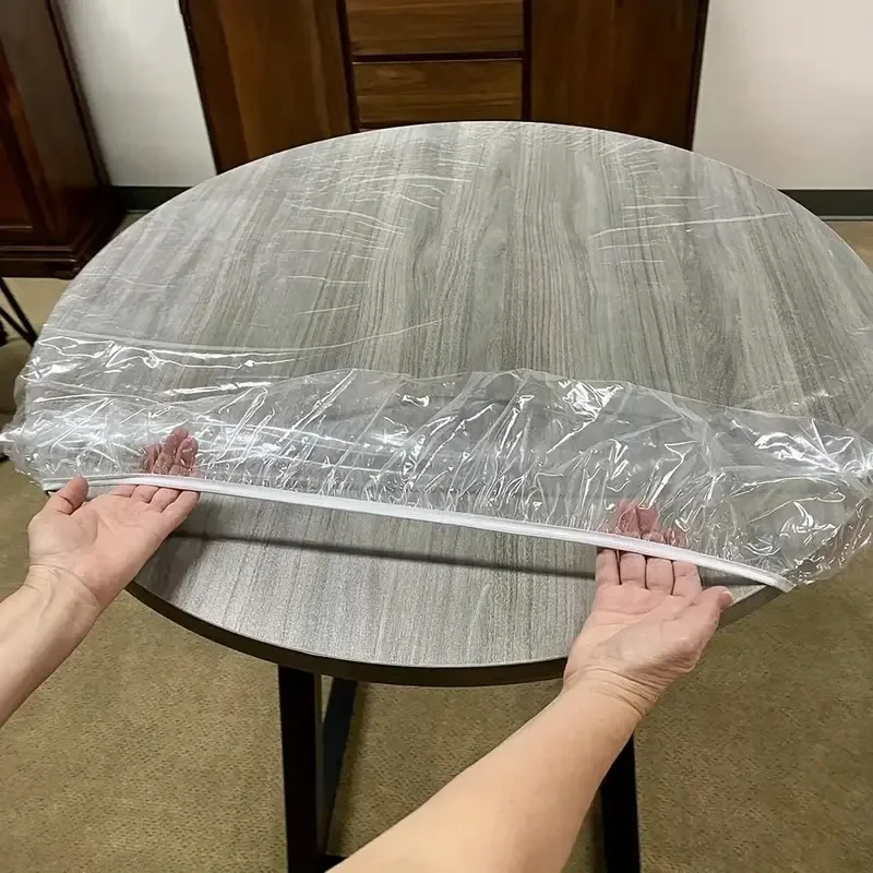 Çok amaçlı Yuvarlak Şeffaf Pvc - Kids Outdoor Folding Table incelemesi ve fiyatı