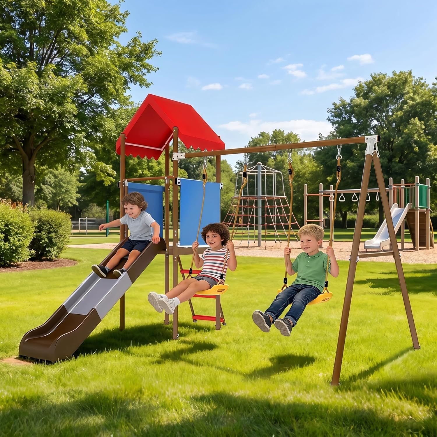 Çocuklar için Kaydıraklı, Güne - Kids Outdoor Garden Set incelemesi ve fiyatı