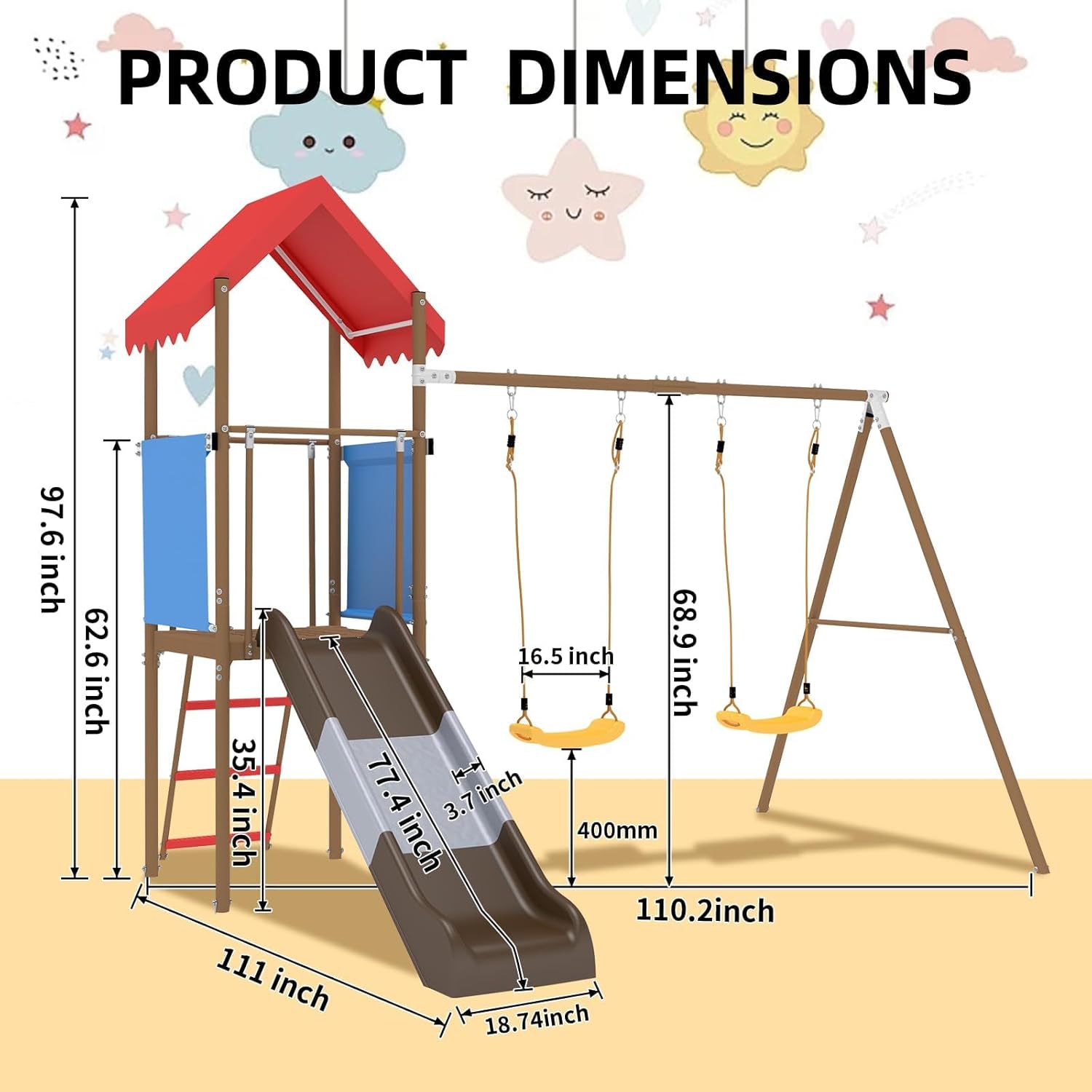 Çocuklar için Kaydıraklı, Güne - Kids Outdoor Garden Set incelemesi ve fiyatı