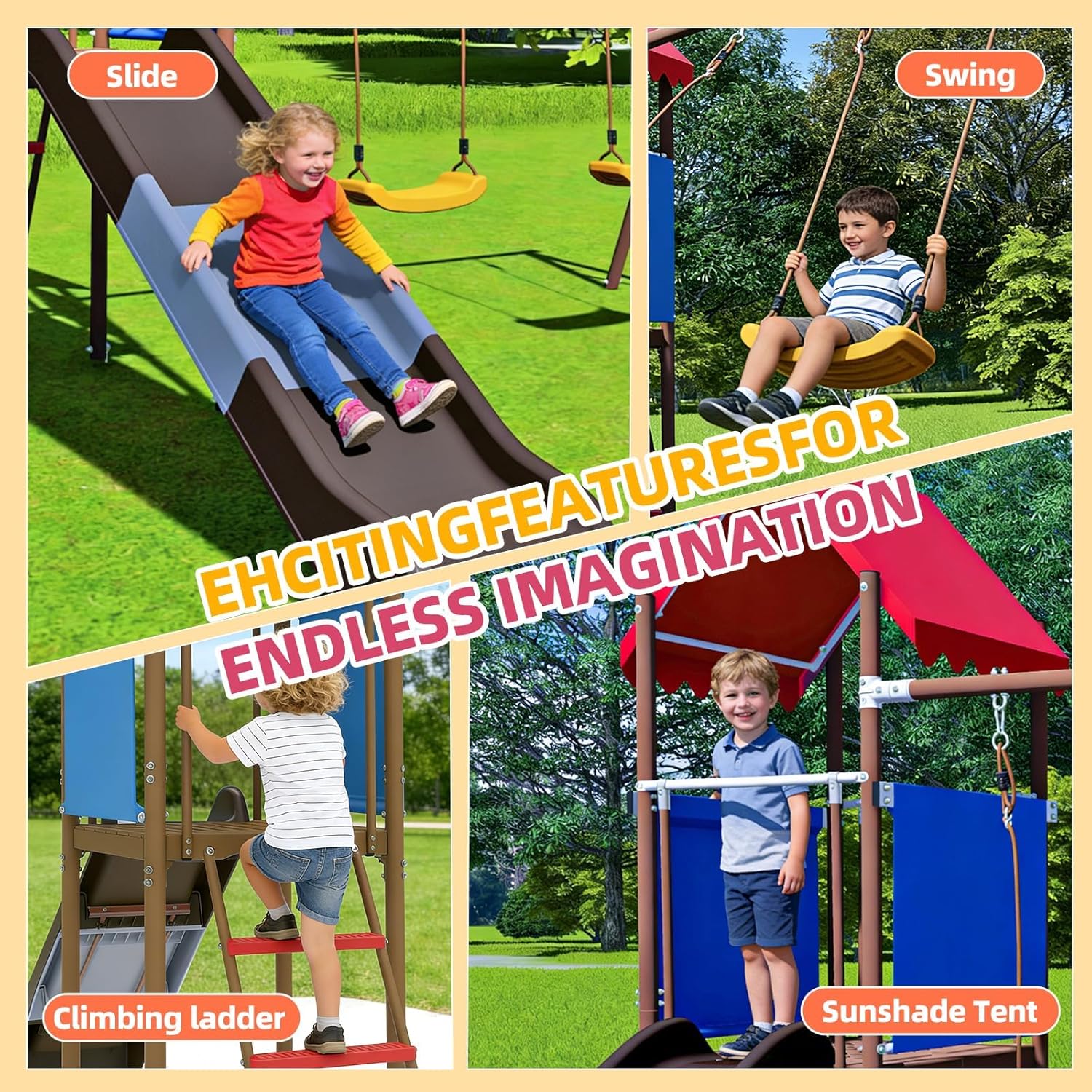 Çocuklar için Kaydıraklı, Güne - Kids Outdoor Garden Set incelemesi ve fiyatı