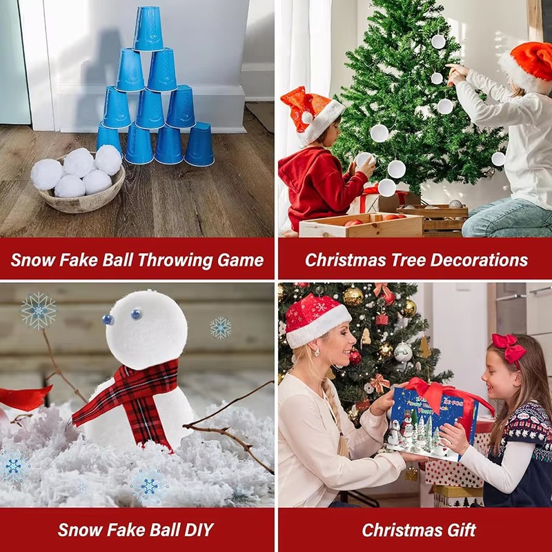 30/60 adet Yumuşak Kar Topları - Kids Outdoor Xmas Gifts incelemesi ve fiyatı