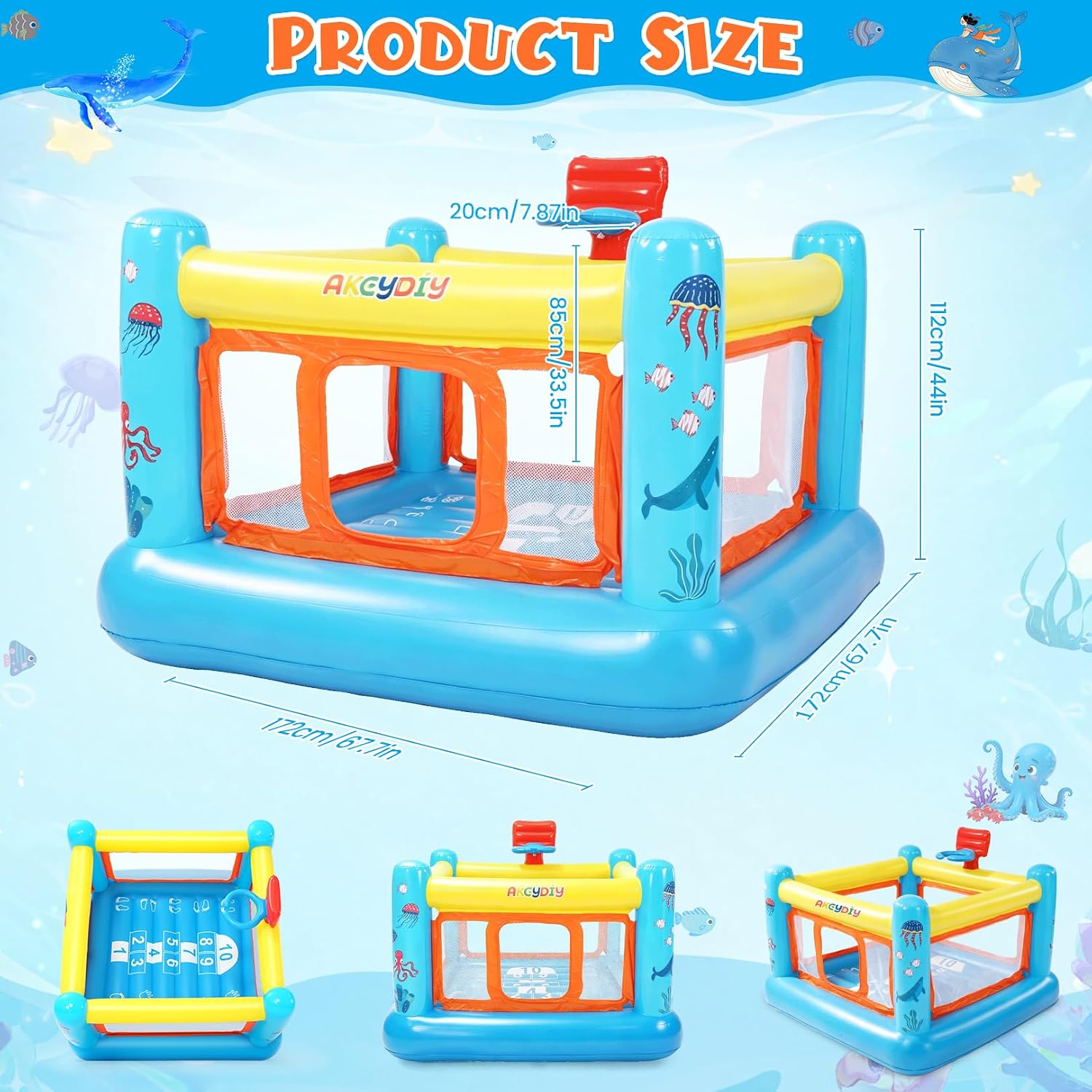Şişme Oyun Evi, 3-6 Yaş Çocukl - Kids Outdoor Jumping Castle incelemesi ve fiyatı