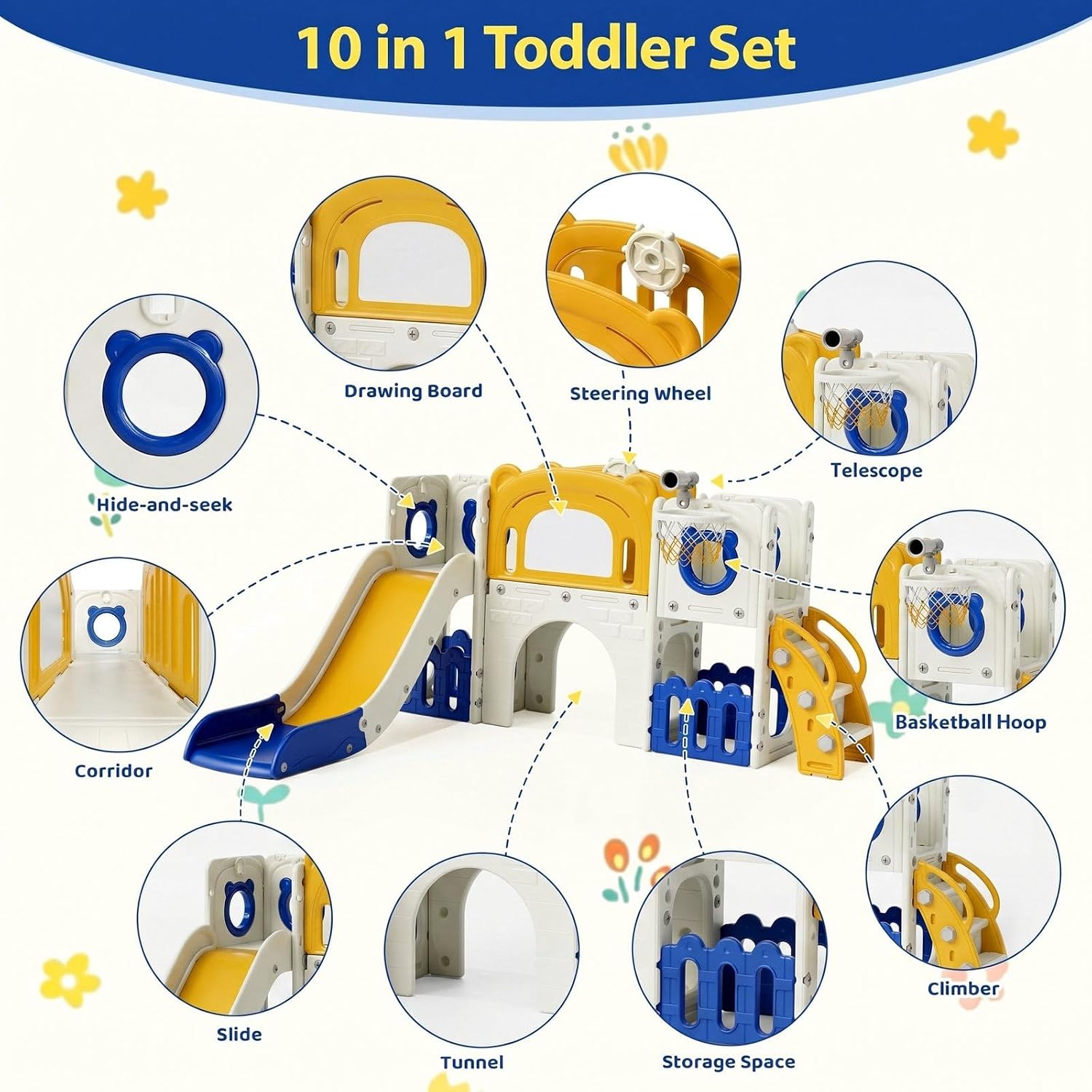 10'u 1 Arada Çocuk Kaydırak Se - Kids Outdoor Toys B&Q incelemesi ve fiyatı